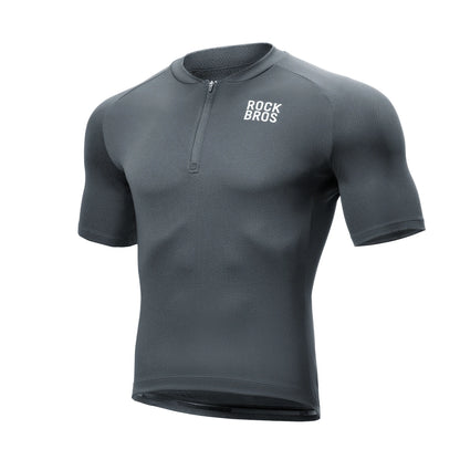 Men's Cycling Polo Jersey – Lightweight Half-Zip Short-Sleeve Top
