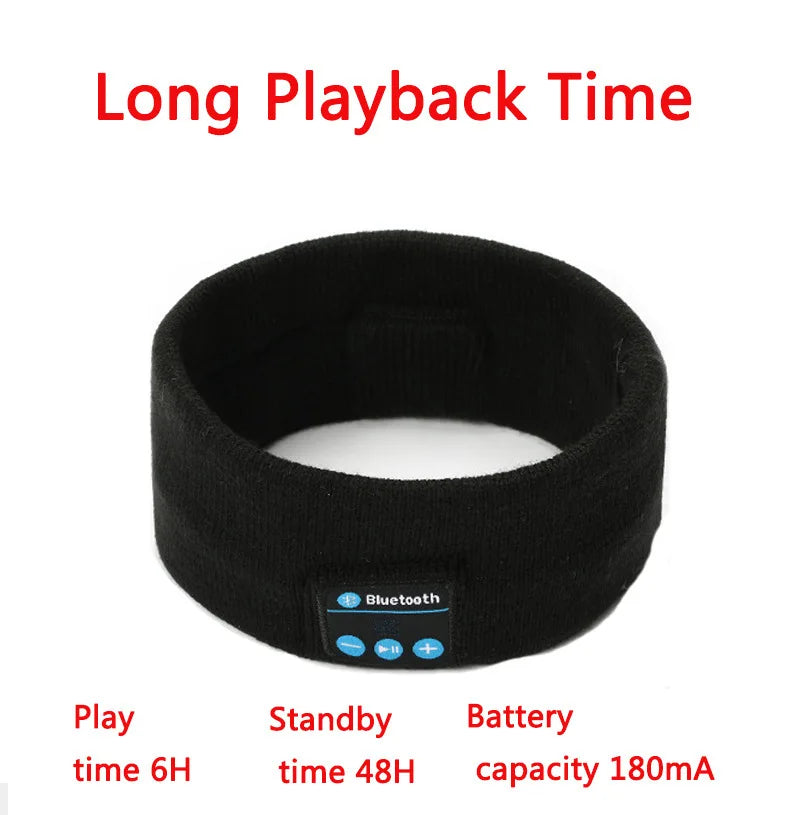 Men's and Women's Dynamic Wireless Sleep Sports Headphones Washable Rest Eye Mask Sports Microphone Yoga Headphones Hair Band