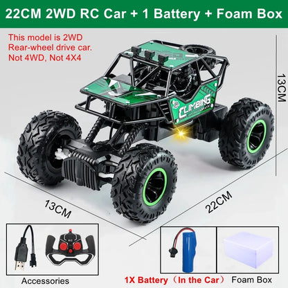 Remote Control Climbing Car - 4WD Off Road Truck with Shockproof Suspension & Anti Skid Wheels