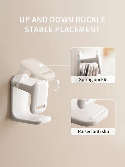 Adjustable No-Drill Wall-Mounted Basin Hook - Space-Saving Bathroom Storage Rack - ZOOMNSTORE