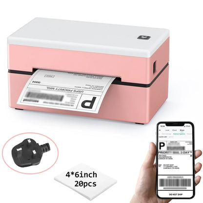 Marklife Thermal Label Printer Marker D200 Bluetooth Shipping Inkless Sticker Printer Compatible with iPhone Android Mac Window
