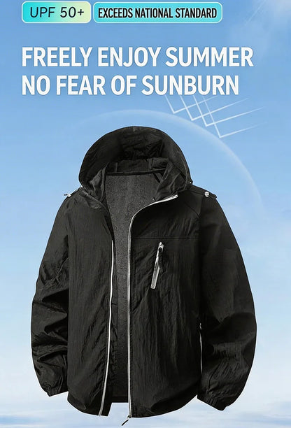 LNGXO Women's Men's Sun Protective Jackets Camping Mountaineering Hiking Outdoor Sports Windbreaker Summer Lightweight Coat