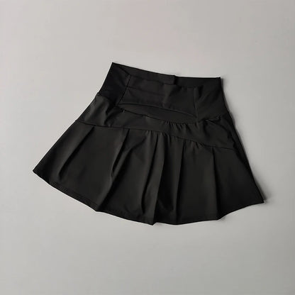 Women's High Waist Sports Short Skirt Quick Dry Fitness Yoga Running Tennis Golf Wear Summer Sport Skirts