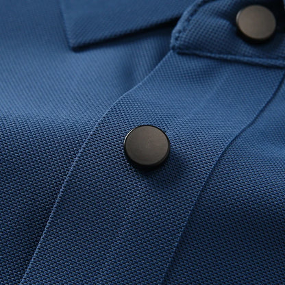 Men's Polo Shirt - Summer Quick Dry Casual Work Shirt | Plus Size Breathable Solid Color