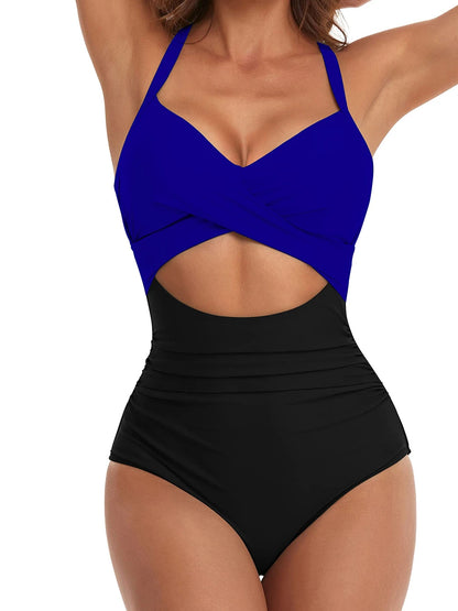 Strappy Hollow Out Swimwear Women 2026 Push Up Swimsuit Female One Piece Swimming Monokini Lady Padded Beachwear Bodysuit Summer