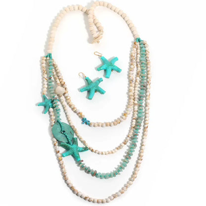 Boho Multi-Layer Long Necklace – Handmade Statement Necklace