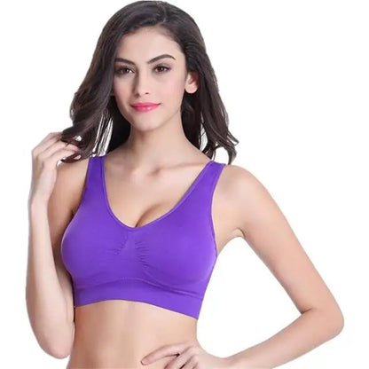 S-7XL Plus Size Thin Non-underwire Bra Zero Bondage Women's UnderwearSports Yoga Wireless Vest Seamless adjustable Brassiere