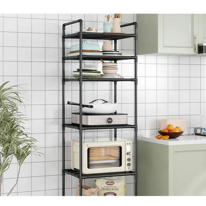 Microwave Oven Rack - Multi-Layer Removable Kitchen Storage Rack with Wheels