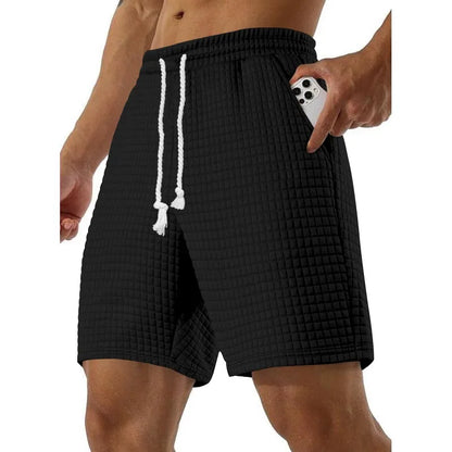 Men's Casual Shorts - Summer Lightweight Drawstring Baggy Fitness Pants