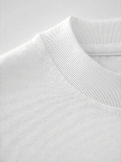 Letter Print Cool Trend 100% Cotton Men Woment T-shirt Summer Autumn Daily Outdoor Sports Party Casual Loose Street Short Sleeve
