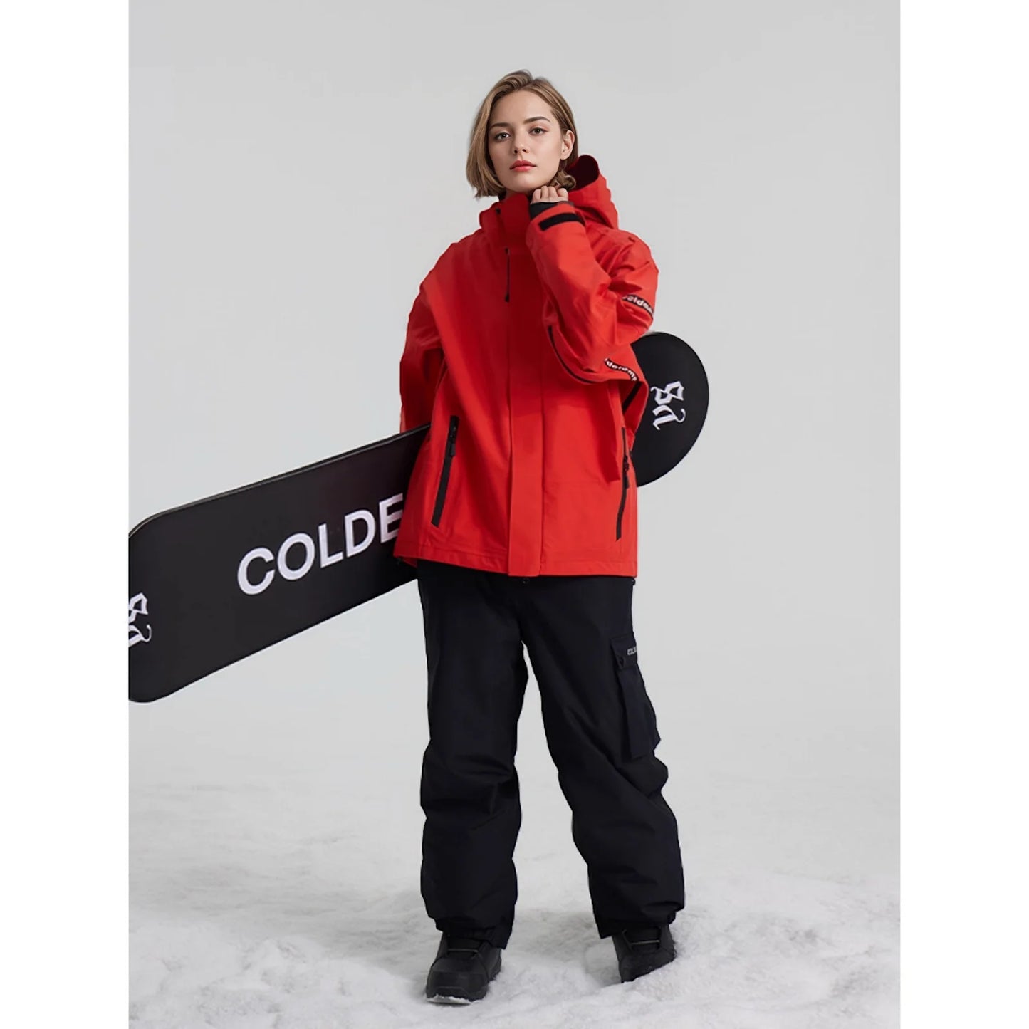 Hard Shell Ski Jacket – Waterproof 3 Layer Durable Winter Coat for Snowboarding Women