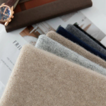 CHICUU Men's 100% Cashmere Sweater Zipper Pullover Mock Neck Long Sleeve Basic Cashmere Knitwear Autumn Winter Clothing Tops