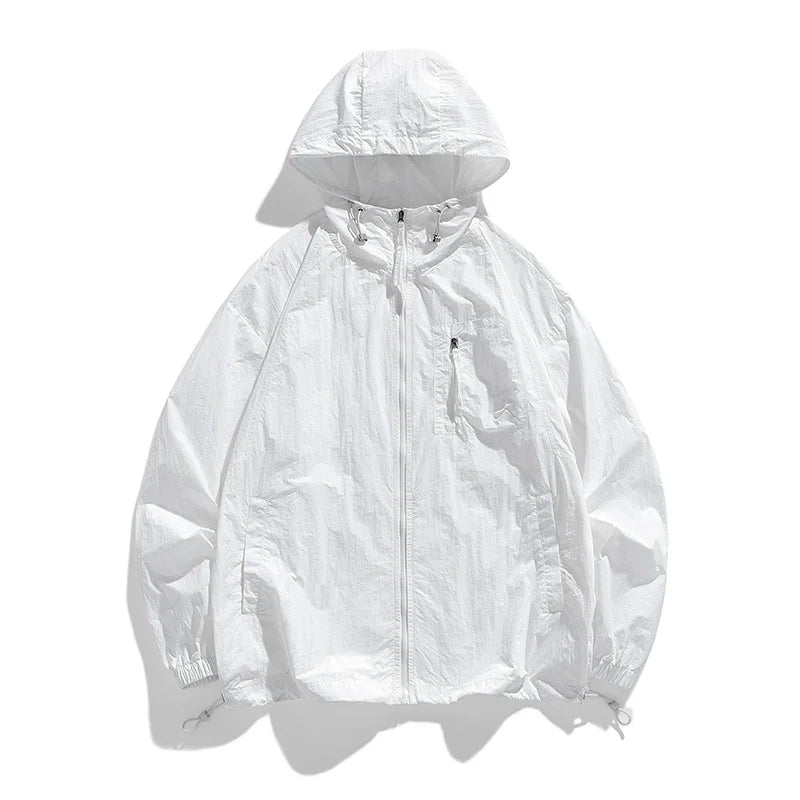 Summer New Hong Kong Style Couple Style Japanese and Korean Versatile Sunscreen Clothing Fashion Trend Versatile Outdoor Couple