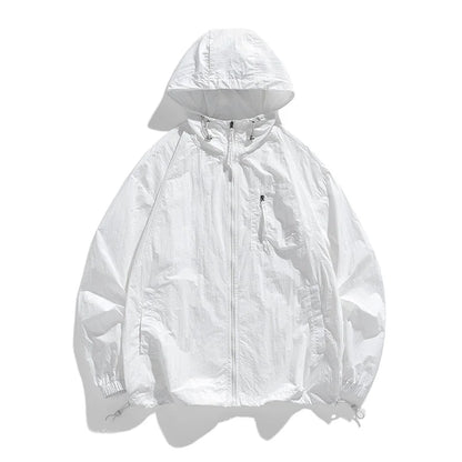 Summer New Hong Kong Style Couple Style Japanese and Korean Versatile Sunscreen Clothing Fashion Trend Versatile Outdoor Couple