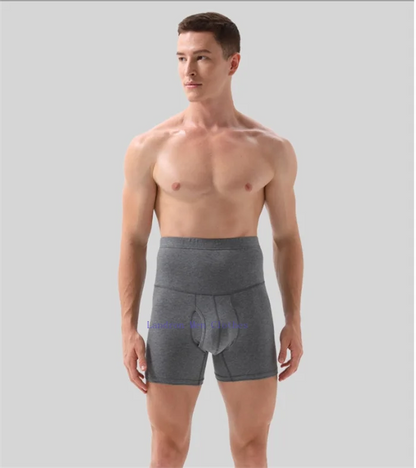 High Waist Cotton Boxers Men Abdominal 150KG Sports Bodyshape Panties Plus Size 9XL 8XL Underpants Warm Belly Protection Shorts