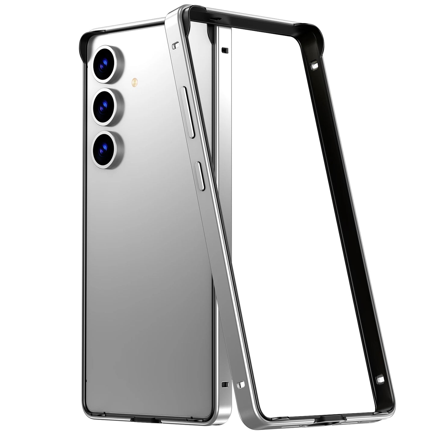 Hybrid Silicone Frame Aluminum Metal Phone Case for Samsung Galaxy S26 S25 Ultra S24 Plus Better Heat Bumper