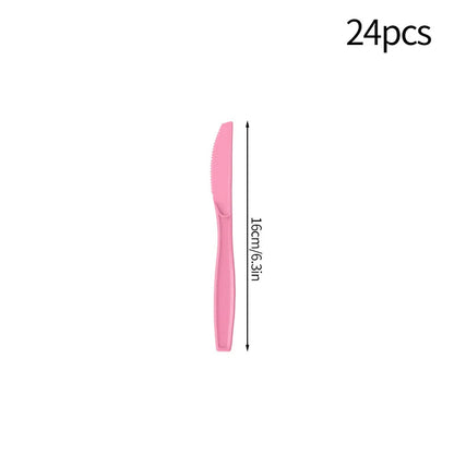 Pink Daisy Disposable Tableware Set - 24pcs Plates Napkins Straws for Birthday Baby Shower Wedding Decor