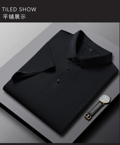 Men's Polo Shirt - Summer Quick Dry Casual Work Shirt | Plus Size Breathable Solid Color