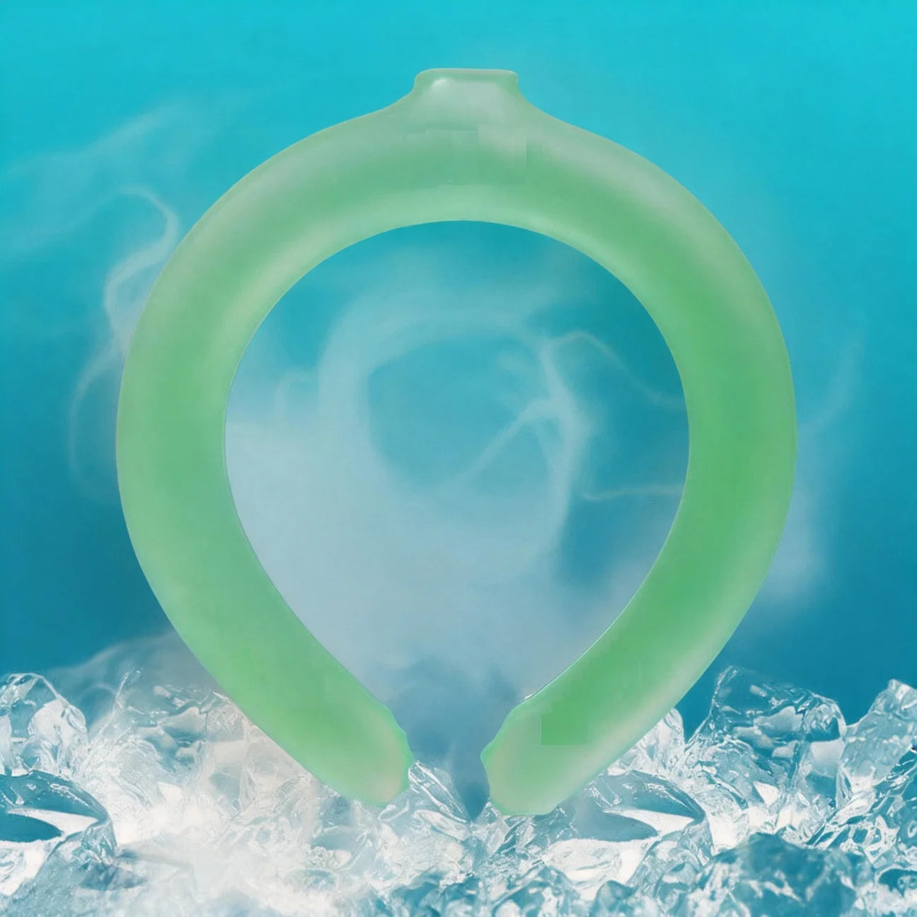 Summer Neck Cooling Ring Lasting Neck Wearable Gel Ice Pack Reusable Ice Cushion Portable Outdoor Sports Cooling Accessories
