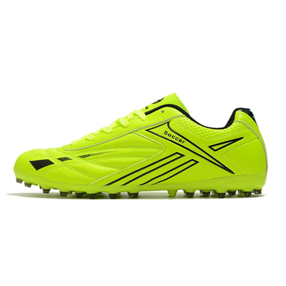 Men's Football Shoes – Lightweight Turf Soccer Cleats with Studded Rubber Sole