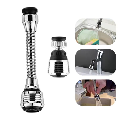 Faucet Sprayer Extender – Rotating Water-Saving Splash-Proof Aerator