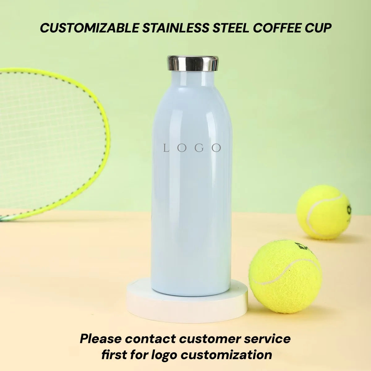 500ML Stainless Steel Insulated Sport Water Cup Large Capacity Portable Cooling Car Business Use Water Bottle,customizable