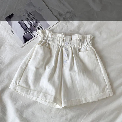 Korean Girls Casual Shorts - Thin Summer Trousers for Kids 3-12Yrs