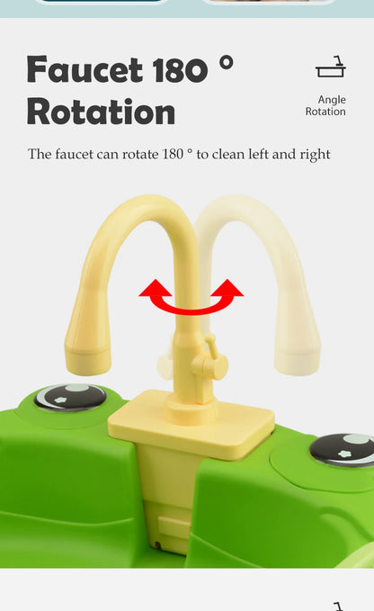 Dishwasher Kitchen Sink Toys, Toddler Kitchen Sink Toy Electric Playing Automatic Water Cycle System Toy Gifts for Kids ﻿