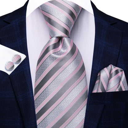 Blue Silk Mens Tie - Formal 100 Silk NeckTie for Weddings and Business