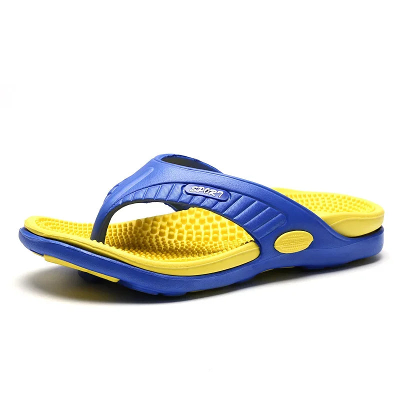 MAEDEF Flip Flops for Men Summer Breathable Beach Shoes Sandals Mens Luxury Flip Flops Breathable Plus Big Size Men Slippers 47