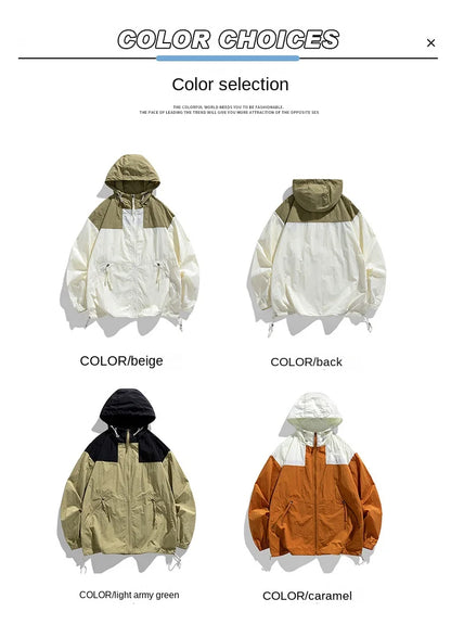 Summer New Hong Kong Style Couple Style Japanese and Korean Versatile Sunscreen Clothing Fashion Trend Versatile Outdoor Couple