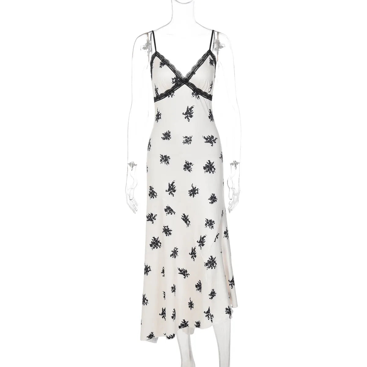 Hugcitar 2026 Floral Print V Neck Slip Backless Sexy Bodycon Maxi Prom Dress Spring Summer Women Clothes Birthday Party Festival
