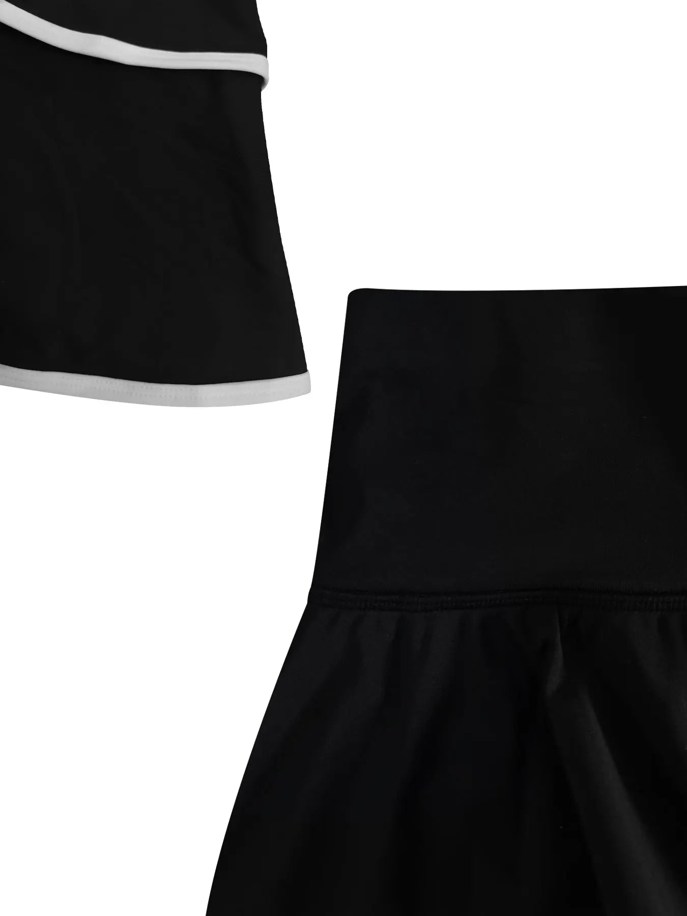 Women High Waist Color Block Skort With Inner Pockets Tennis Pleated Skirts Inner Pocket Quick Dry Sportawear