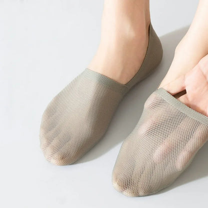 1/3/5 Pairs High-Quality Men Cotton Boat Socks Summer Thin Breathable Solid Color Silicone Anti Slip Low Top Invisible Socks