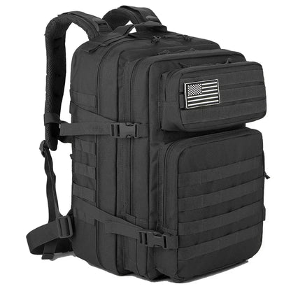 45L Tactical Backpack - Large Capacity Outdoor Hiking  Camping Bag for Men  Women