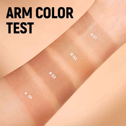 Matte Bronzer Liquid Makeup Waterproof Tanning Cream Body Oil Control Moisturizer Pearlescent Shine For Silky Skin Finish