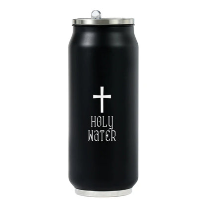 500ML 304 Stainless Steel Cola Can Thermos Custom LOGO Vacuum Cup Flask Portable Double Layers Straw Cup Water Bottle Mug