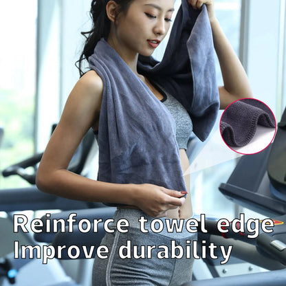 42*95cm Microfiber Gym Yoga Exercise Swimming Fitness Towel Fast Drying Cooling Towel Beach Running Body Non-slip Sports Sweat