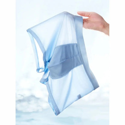 Mens Ice Silk Boxer Shorts - Breathable Cool Underwear Sexy Thin Lingerie Sizes L-6XL 4pcs Set