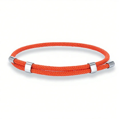 MKENDN Simple Style Men Women Bracelet 3mm Durable Marine Rope With Polished Steel Closure Jewelry Summer Beach Gifts