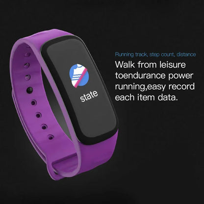 Lenovo Smart Bracelet C1 Plus Bluetooth Fitness Tracker Sports Step Counting Heart Rate Blood Pressure Monitor Waterproof Unisex