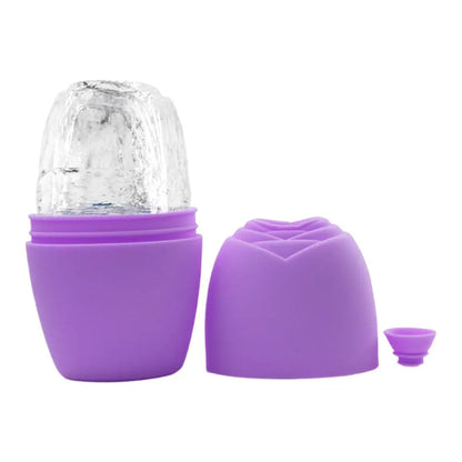 Summer Reusable Ice Face Roller Ice Cube Beauty Massage Silicone Ice Mold For Eye Puffiness Ice Facial Roller Shrink Pores