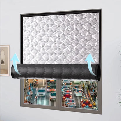 Waterproof Cotton Curtains - Windproof Window Drapes | Thermal Insulation & Frost Resistant Film