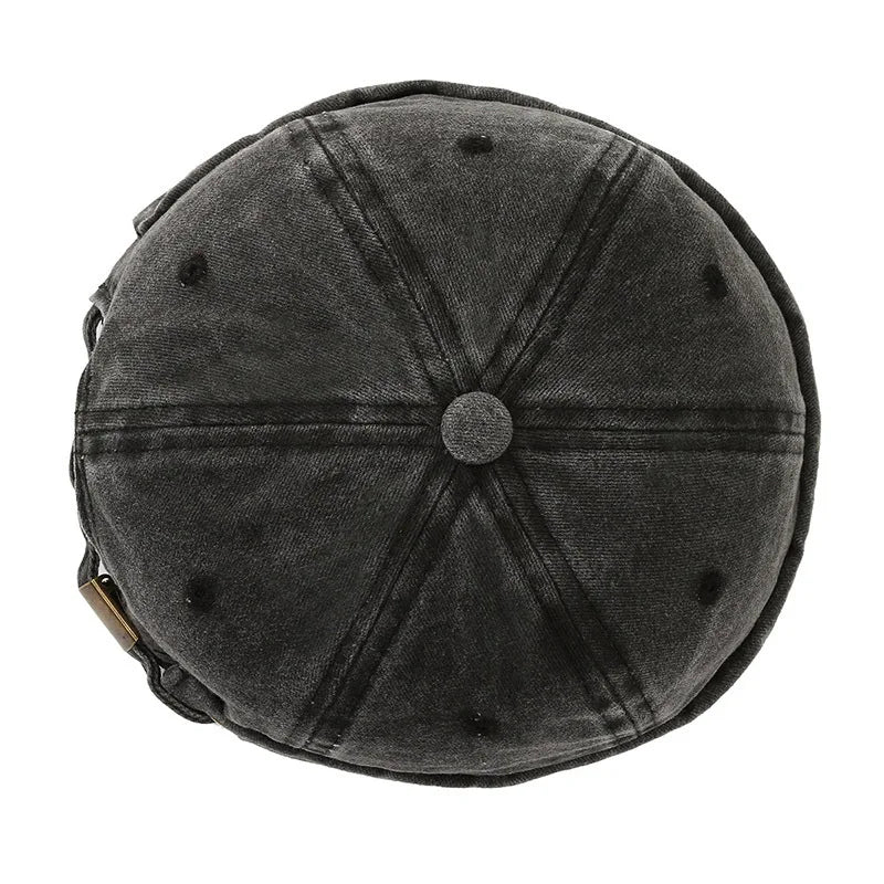Denim Docker Cap – Brimless Sailor Beanie, Adjustable