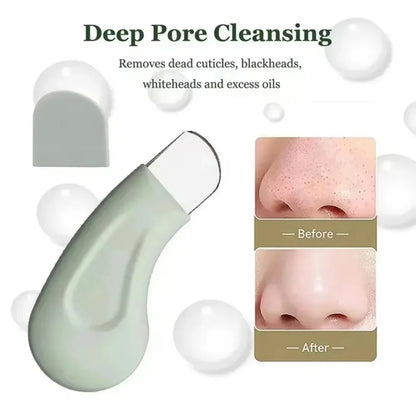 Ergonomic Blackhead & Whitehead Remover Stainless Steel Pore Cleanser for Nose Face Gentle Exfoliating Skin Care Tool