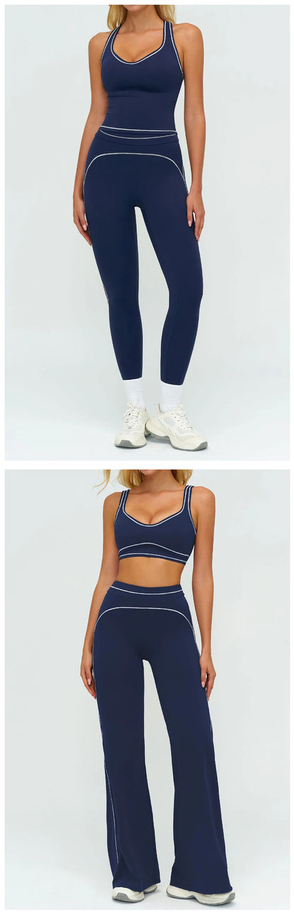 Yoga Suit 2PCS Women Tracksuits Sports Outfits Gym Clothes Running Sports Bra Suits Female Workout Yoga Clothes Athletic Wear