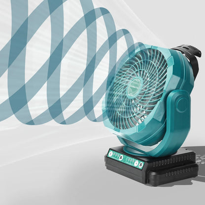 Cordless Oscillating Fan for Bosch 18V Battery, 3-Speed Jobsite Industrial Camping Fan (Battery Not Included)