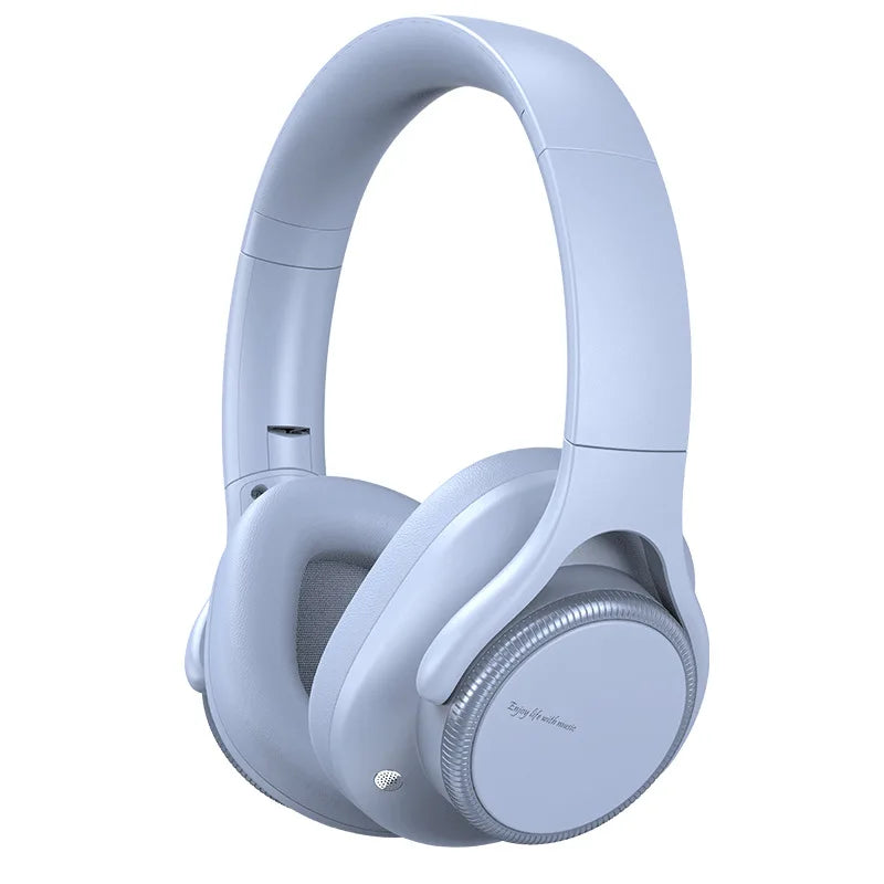 Rotary Volume Knob ANC Active Noise Cancelling Over-Ear Wireless Bluetooth6.0 Headphones Head Mounted Foldable Headset With Mic