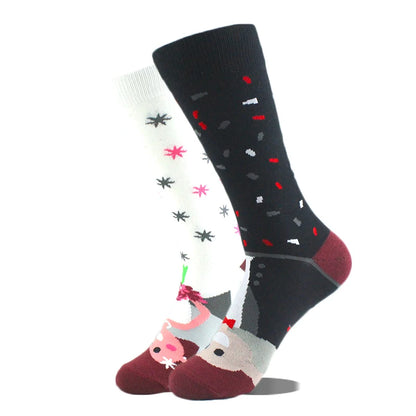 Funny Alien Shark Cotton Socks - Unisex Novelty Crew Socks