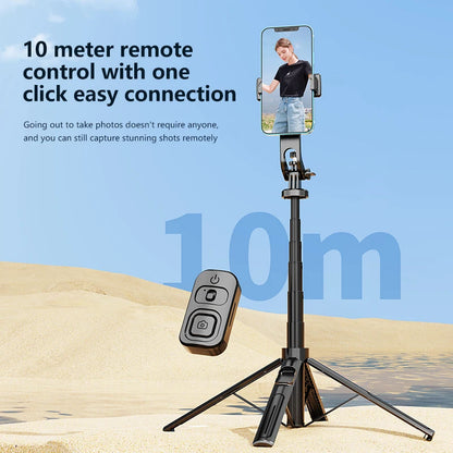FANGTUOSI 2026 new Tripods For Mobile Phone Camera Holder Clip Smartphone Monopod With big light and microphone Stand For Phone